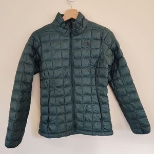North Face Thermoball Eco Forest Green Synthetic Insulated Jacket 100% Recycled